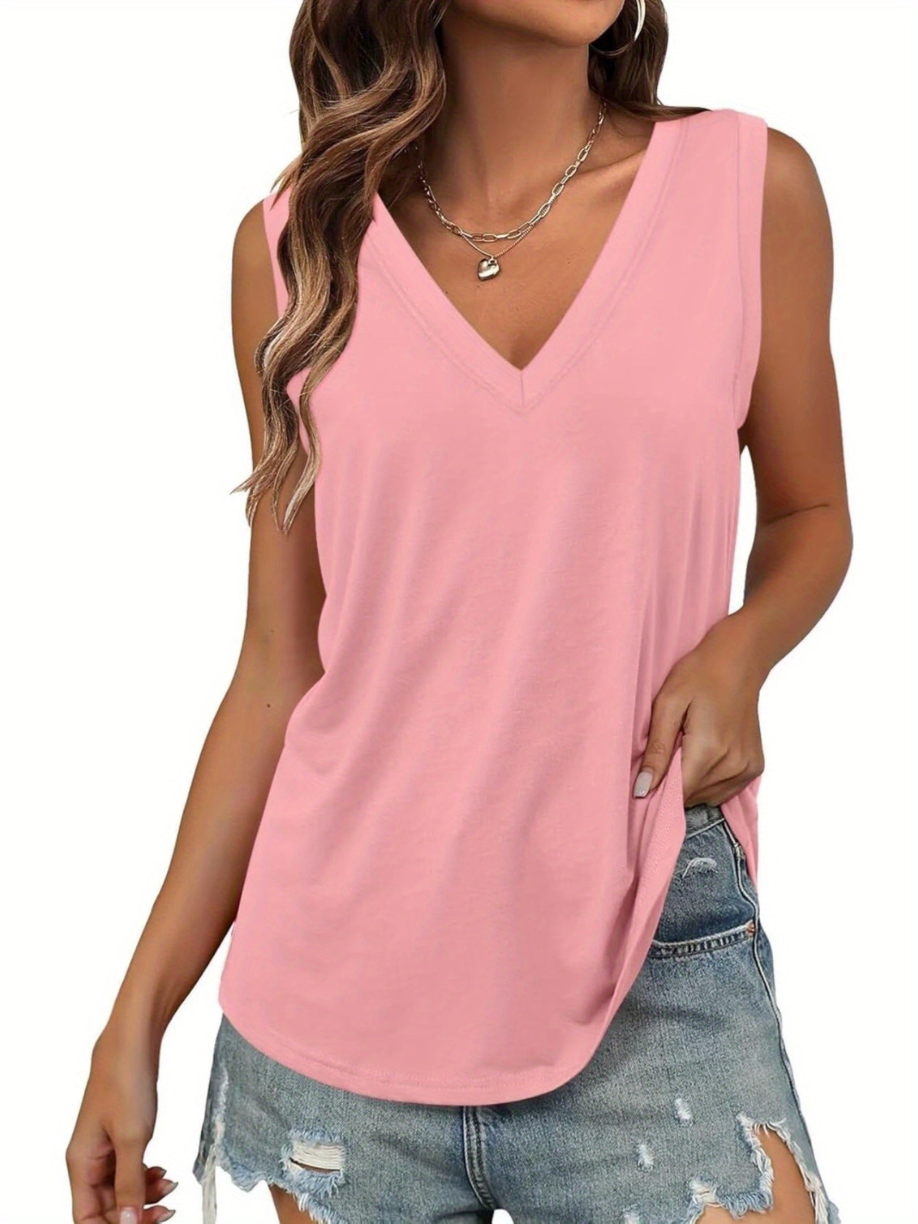Versatile V-Neck Tank Tops